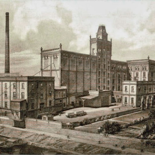 3D Fabrikschloss Außenansicht